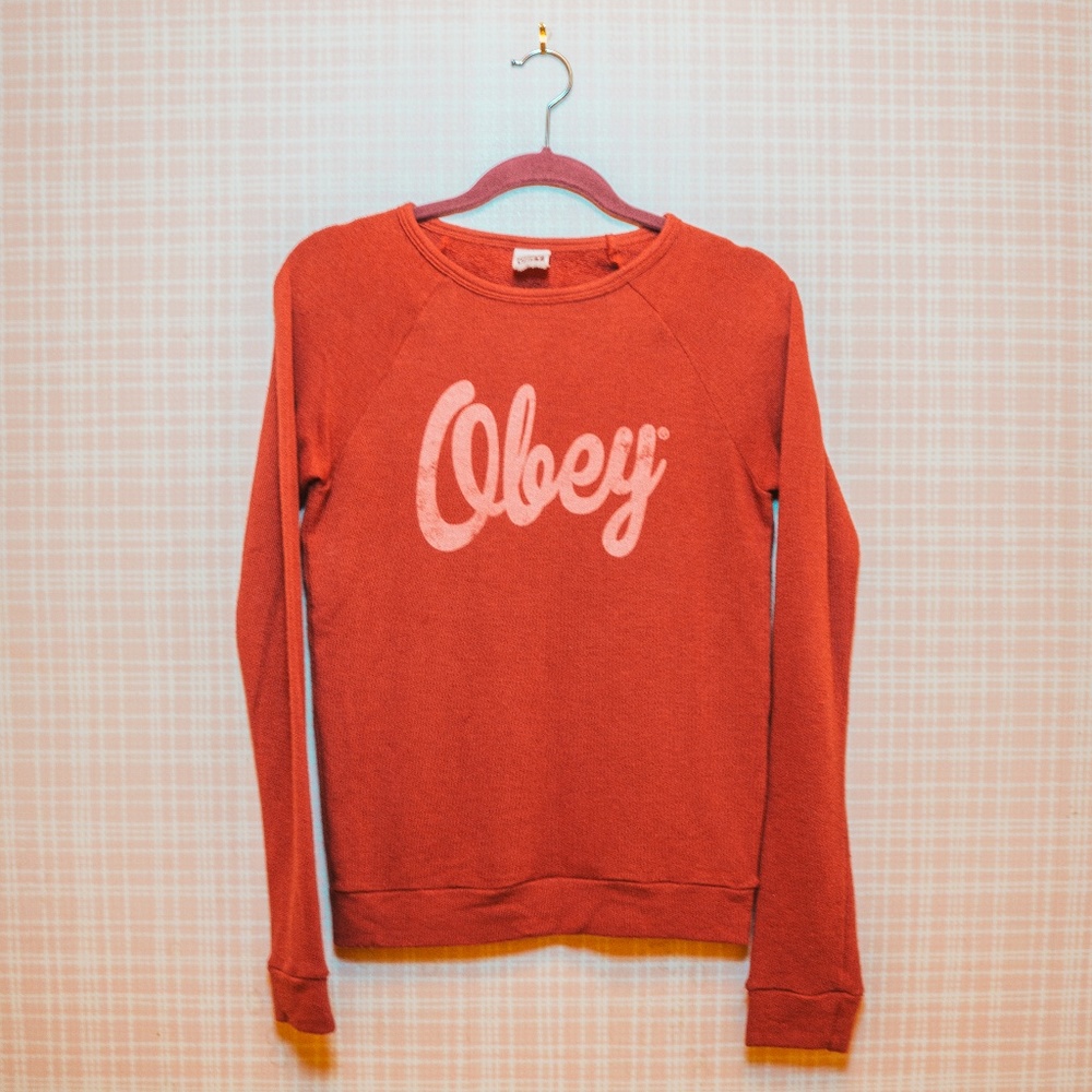 Obey Red Sweater